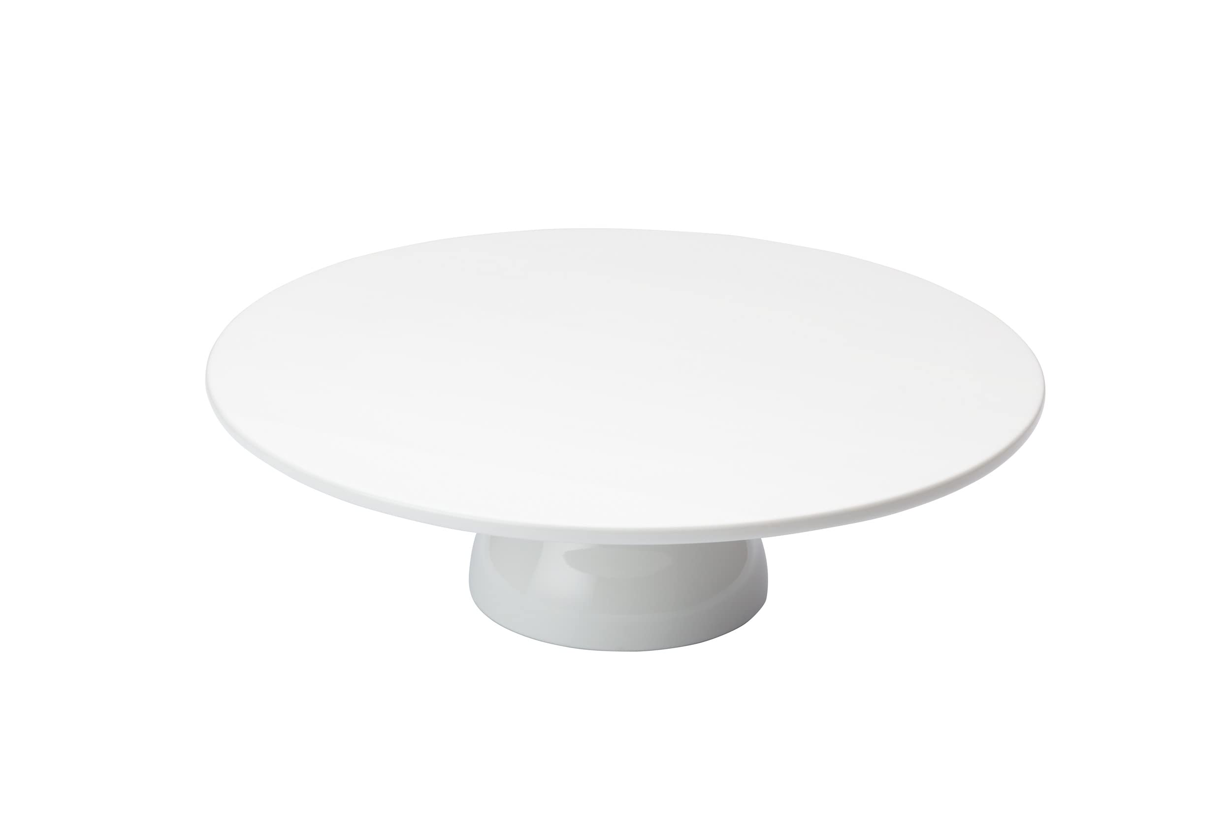 KitchenCraft Sweetly Does It Cake Stand/Cupcake Platter, Porcelain, White, 3.5 x 3.5 x 1 cm