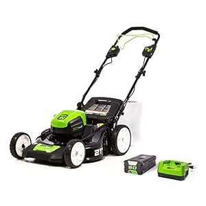 Greenworks Pro 80V 21-Inch Brushless Self-Propelled Lawn Mower 4.0Ah Battery and Charger Included, MO80L410