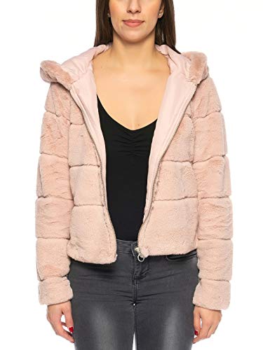 [- ONLY Women's Onlchris Fur Hooded Jacket Cc OTW  -]