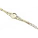 Women Girl Chic Fashion Daisies Flower Golden Bracelet Wrist Watch