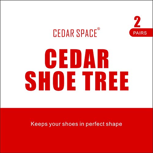 Cedar Space Men's Shoe Trees Twin Tube Adjustable Red Cedar Wood Boots Trees US Size X-Large (Fits Shoe Sizes 12-13)
