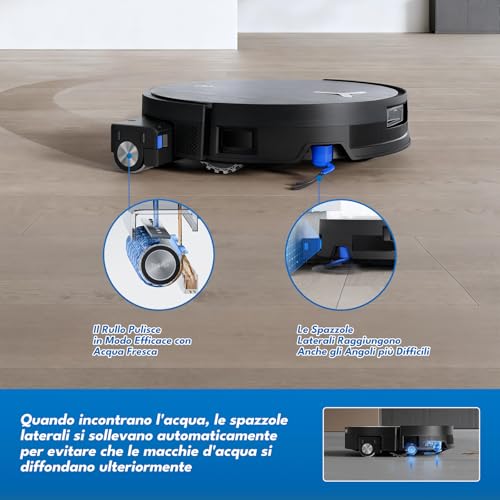 20 x 11 OmniCyclone Accessories for ECOVACS DEEBOT X11 OmniCyclone/X11 Pro Omni Robot Vacuum Cleaner: 2 Main Brushes, 6 Side Brushes, 6 Filters, 4 Washing Rollers