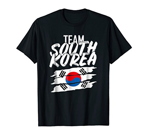 Flags on Merch - South KoreaTeam South Korea Soccer T-Shirt | Korean Sport Tee T-ShirtOEKO-TEX STANDARD 100