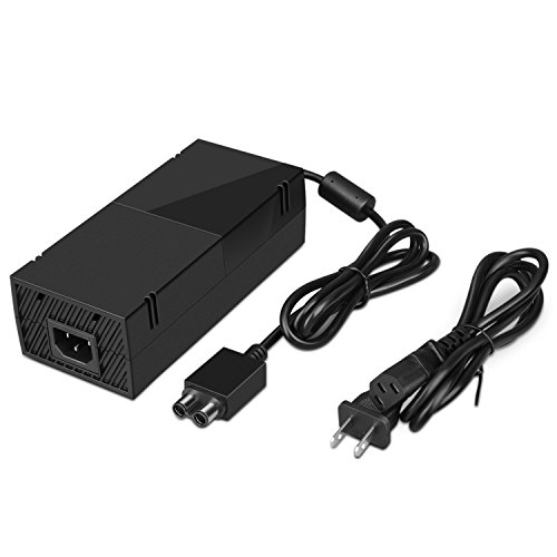 TNP Xbox One Power Supply – Replacement US Standard AC Charger Adapter Charging Cord Cable Accessory 12V 135W Power Brick 100-240V with LED Indicator for Xbox One Gaming Console Black