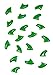 Purrdy Paws 40 Pack Soft Nail Caps for Cat Claws Green Kitten