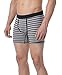 PACT Men's 2-Pack Organic Cotton Boxer Brief, Charcoal Heather/Grey Stripe, X-Large