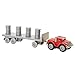 Max Tow Truck 87230 Mini Haulers Red Semi Truck with Barrels Vehicle