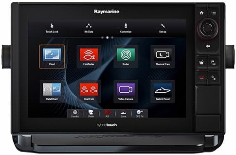 Ray Marine Electronics Eseries Fish Finders ES128 Mfd Hybrid GPS System with Wi-Fi. Sonar & nav+, 12"