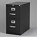 Hirsh 22-in Deep Metal 2 Drawer Letter Width Vertical File Cabinet Black