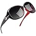 Joopin Polarized Sunglasses for Women Vintage Big Frame Sun Glasses Ladies Shades (Red)