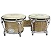 GP Percussion B2 Pro-Series Tunable Bongos 6 & 7 Inch (Clear Finish, Hickory)