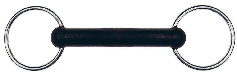 Feeling Unisex Adult 600021 Rubber Unjointed Ring Snaffle - Multi-Coloured, 125 mm