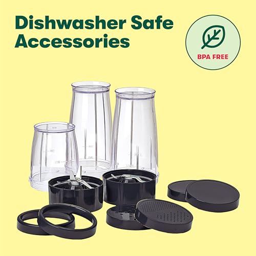 BELLA Personal Size Rocket Blender, Perfect For Smoothies, Shakes