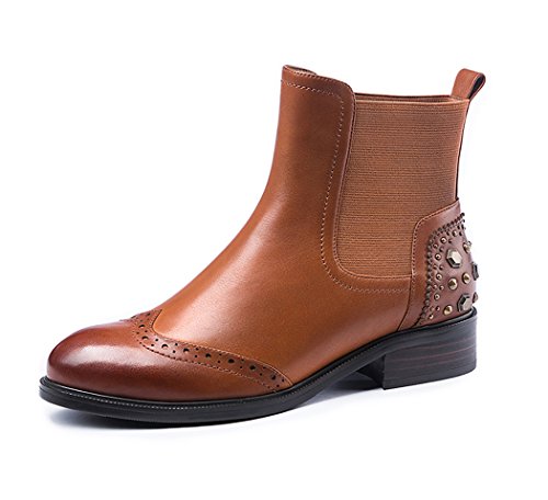 Ubasics Women's Pull on Solid Casual Hiking Boots Yellow US M 6 Ubasics Women's Pull on Solid Casual Hiking Boots Yellow US M 6