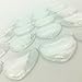 IGOGO 20 PCS Heart Glass Cabochons 1 inch 25mm - Clear Dome Magnifying Cabs