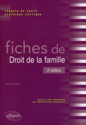 Fiches de droit de la famille