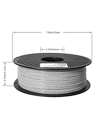 Filamento de la impresora 3D ECHEN, color de mármol 1.75 mm Filamento PLA + - 0.03 mm, 1KG 2.2LB, incluye brillo de muestra en el filamento verde oscuro.