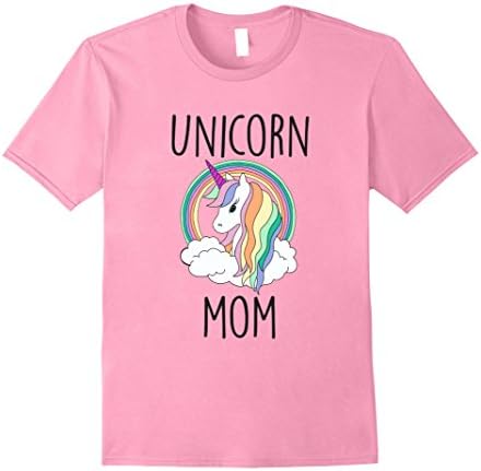 Mens Unicorn Mom Cute Funny Unicorn Shirt 2XL Pink