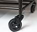 Simple Houseware Heavy Duty 3-Bag Laundry Sorter Rolling Cart, Bronze