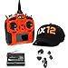 Spektrum iX12 12-Channel 2.4Ghz Telemetry DSMX RC Tx (Transmitter Only) | 250 Model Memory | Touchscreen | WiFi & Bluetooth Compatible | Orange