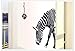 Huge Zabra Vinyl Wall Sticker Zebra Wall Decals Animal Print Home Murals Decor