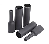 Alex Tech 8pcs 1.5 inch Heat Shrink Tubing 3:1 Shrink Ratio - Black - Dual Wall Adhesive Lined Tube Wrap Electrical Wire Cable