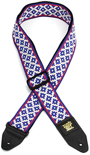Ernie Ball Jacquard Guitar Strap/Bass Strap - Blue Crux