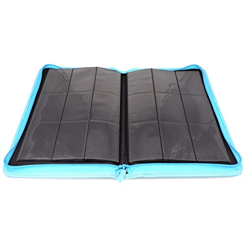 docsmagic.de Pro-Player 9-Pocket Zip-Album Mint - 360 Card Binder - MTG - PKM - YGO Aqua