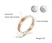 Love Ring-Zircon Rome Digital Ring ,Rose Gold(8)