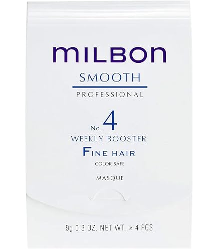 MILBON SMOOTH No.4 Weekly Booster 9g 36本 Amazon.com: Milbon Smooth No 4 Weekly Booster - Coarse Hair, 4 x