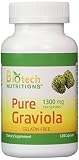 Biotech Nutritions 100% Pure Graviola 1300mg Per Servings 120 Capsules Per Bottle (Annona muricata) by Biotech Nutritions