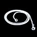Snake Chain Necklace White Brightening 24pcs 925 Silver Plated 1.2mm DIY Shining Link with Lobster Clasps for Jewelry Making (20 inch, Shining White Brightening)