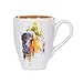 DEMDACO Bison Watercolor Brown On White 16 Ounce Glossy Stoneware Mug With Handle.