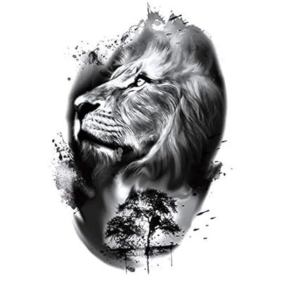 Buy Fake Lion Arm Tattoos 6 Sheet Large Lion Half Arm Sleeve Temporary Tattoo Stickers Adults Men Women Girls Kids Halloween Parties Online In Thailand B0ps169v