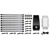 LED Hardwire Kitchen Light Kit 12V 10 Panels Dimmable LED System Included Warm White 3000 K Pro Series Inspired LED Ambient LED Lighting 40W Magnitude Electronic Transformer Lutron