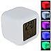 CooCu Colour Change Glowing LED Alarm Clock display Time , Data , Week ,Temperature and Sleeping