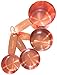 Copper Metal Measuring Cups For Your Rustic & Farmhouse Kitchen Decor, Superior Strength Stainless Steel Core, Beautiful Finish, Baking Supplies, Cooking Tools, A Lovely Gift, Attractively Boxed