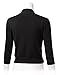 ARC Studio Women's Classic 3/4 Sleeve Open Front Cropped Cardigans (S-XL) M Black