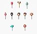 Cable Organizer Headphone Cartoon Cord Keeper Cable winder Earphone 10-Pack