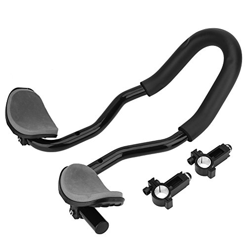 Bnineteenteam Bicycle TT Handlebar,Aluminium Alloy Bicycle Arm Rest Handlebar for Road Bike Clip On Aero Bars