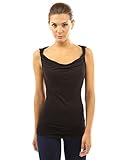 PattyBoutik Women's Cowl Neck Twist Straps Tank Top