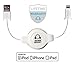 Retractable Lightning Cable [Apple MFi Certified], 3.3 Feet, 8 Pin to USB Sync Cable Charging Cord for iPhone 12, 12 Pro, 12 Pro Max, 12 Mini, 11, 11 Pro, 11 Pro Max, X Xr Xs Max, iPadi, iPod