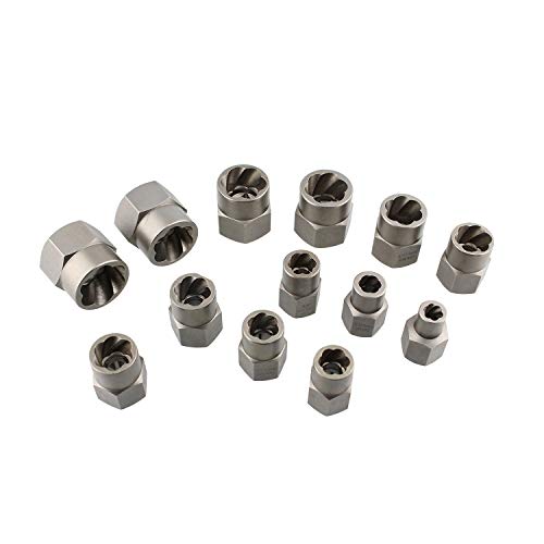 ABN Bolt and Nut Remover Sockets 3/8 Inch Nut and Bolt Extractor Set