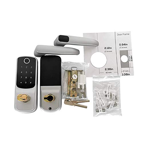 Smart Lock,CATCHFACE Fingerprint Door Lock Bluetooth Smart Lock Front