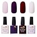 Gel Nail Polish Soak Off Gel Polish Nail Art Kit LED UV Nail Polish Set by Ukiyo