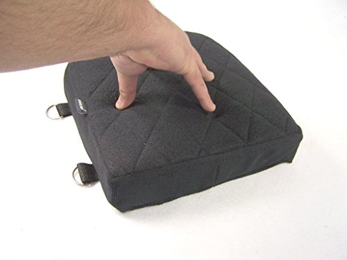 Motorcycle Passenger Back Seat Detachable Gel Pad With memory Foam Black