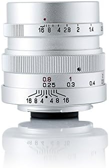 Mitakon Fashion Silver Speedmaster 25mm f/0.95 Lens for M4/3 MICRO FOUR THIRD SYSTEM Super Large Aperture (Zhongyi)