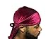 Velvet Premium Durag 360, 540, 720 Waves Extra Long Straps for Men Du-RAG (Maroon/Burgandy)