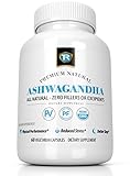 Ashwagandha 500mg Natural Stress Support and Anxiety Relief Supplement | 60 Veggie Capsules