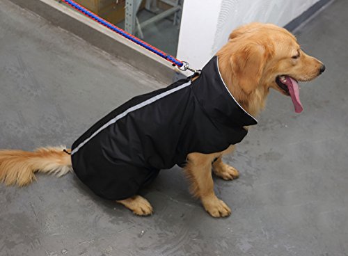 PETCEE Waterproof Dog Jacket, Soft Fleece Lined Dog Coat for Winter, Outdoor Sports Pet Vest Snowsuit Apparel Double Surface